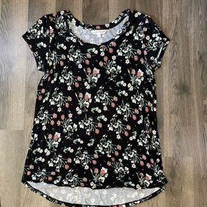 Down east floral print top